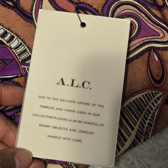 NWT A.L.C. Cleo print one-piece swimsuit Size M Color Beige/Red - Picture 8 of 10